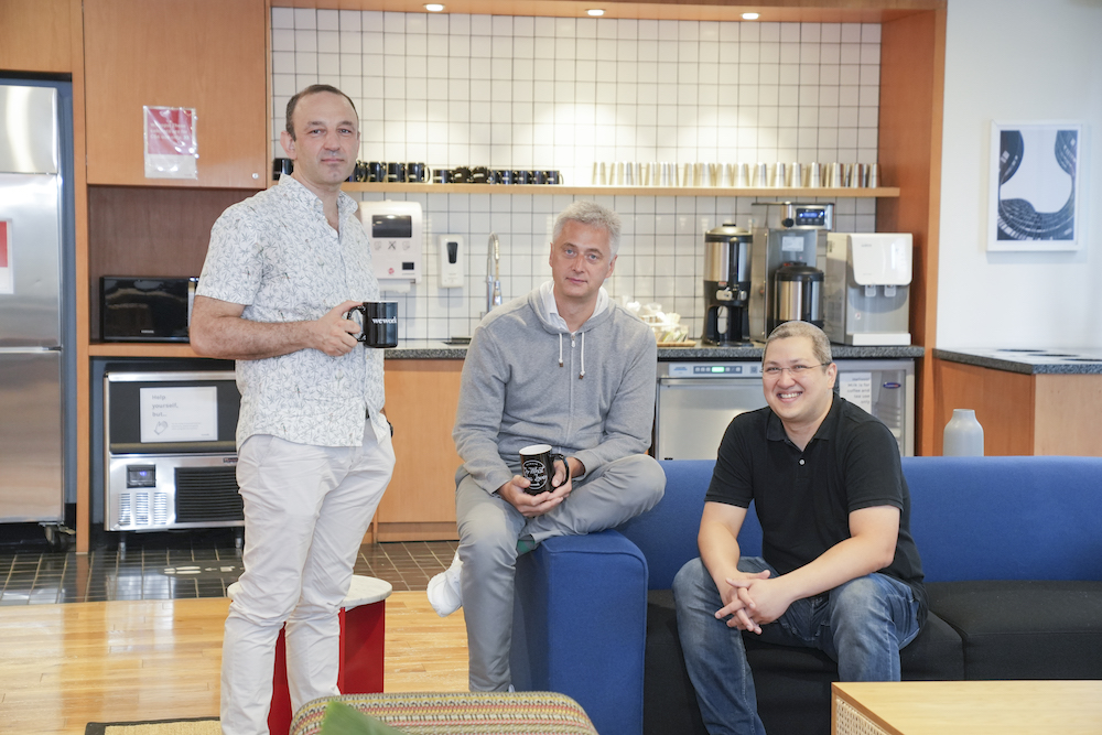 From left to right: Pavel Fedorov, George Chesakov, and Raffy Montemayor, the co-founders of Salmon.