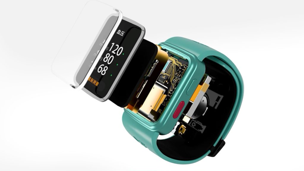 Image of a blood pressure monitor watch developed by HengMicro.