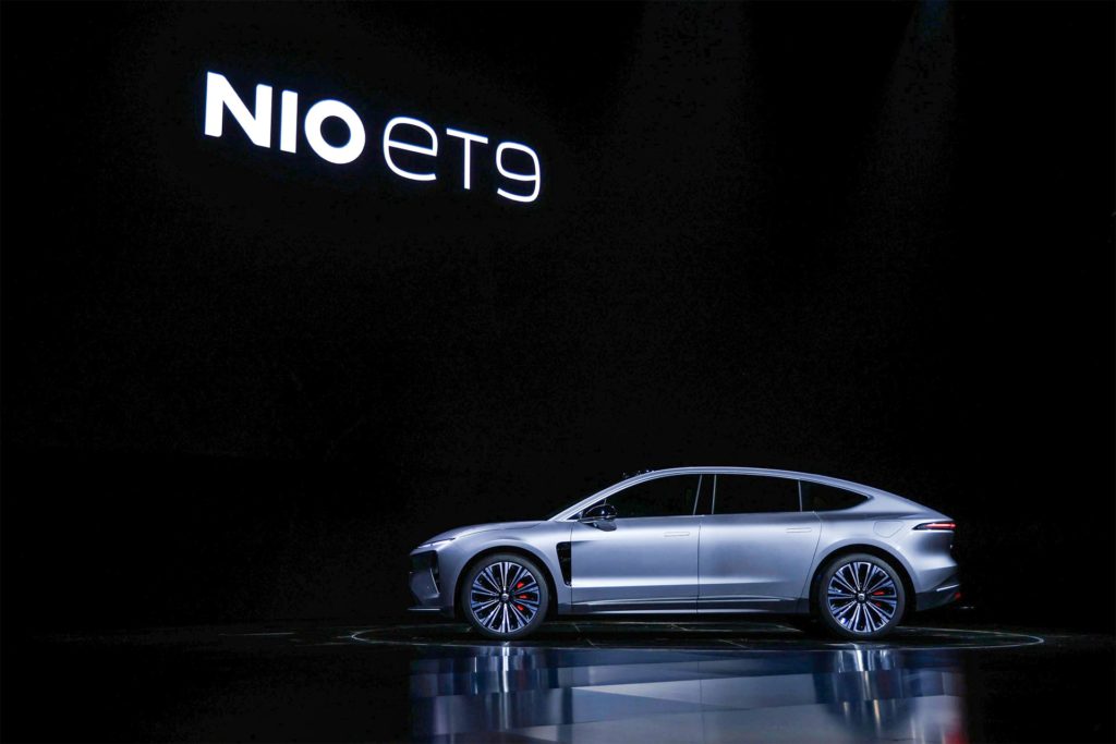 Photo of the ET9, Nio's executive flagship vehicle model.
