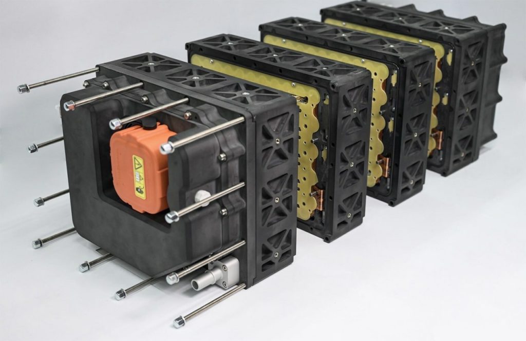 Image of Xing Mobility’s Immersio cell-to-pack battery system.