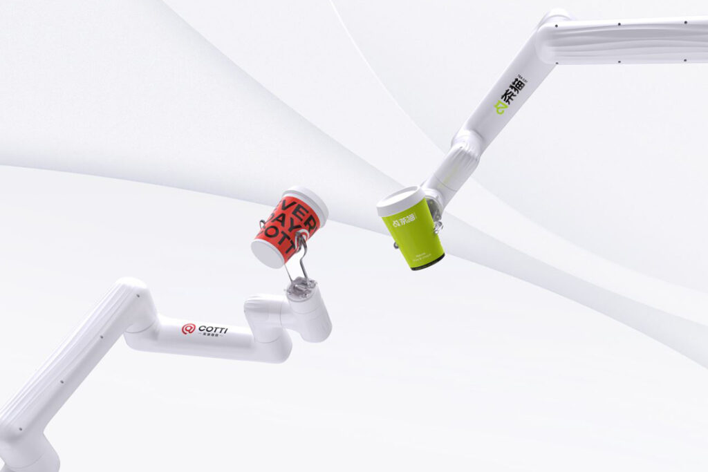 Cotti Coffee is introducing robots to its new coffee and tea stores