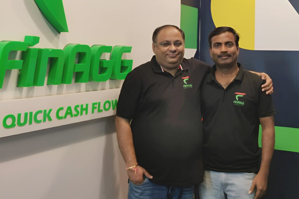 Photo of Nipun Kohli (left), co-founder and CEO of FinAgg Technologies, and Srini Ramki, co-founder and CTO of FinAgg Technologies.