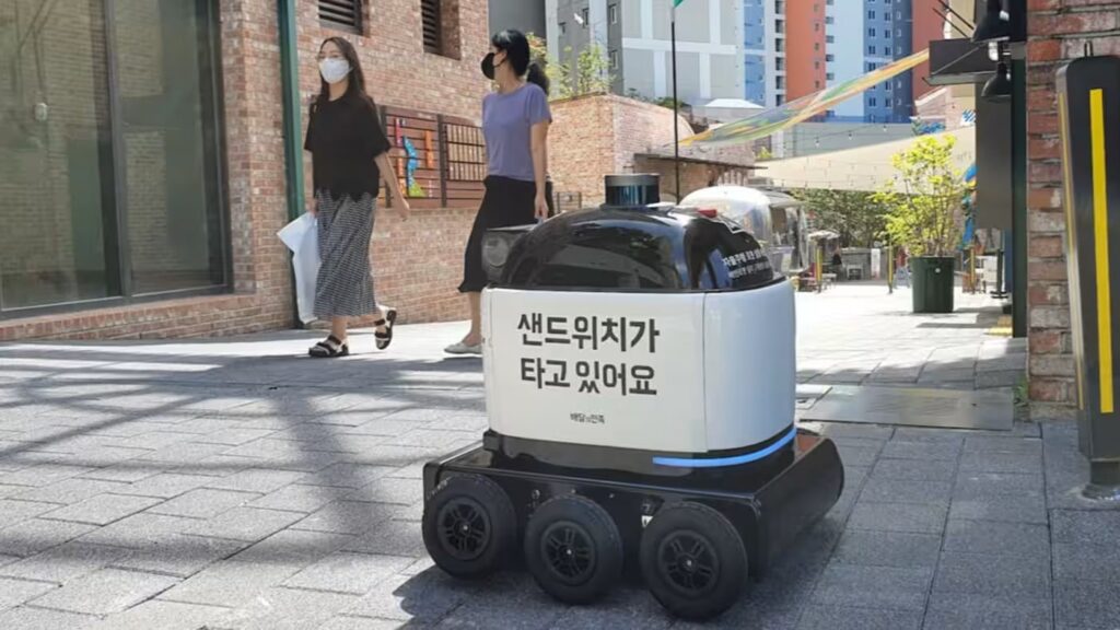 Allowed on sidewalks, South Korean delivery robots poised to take off