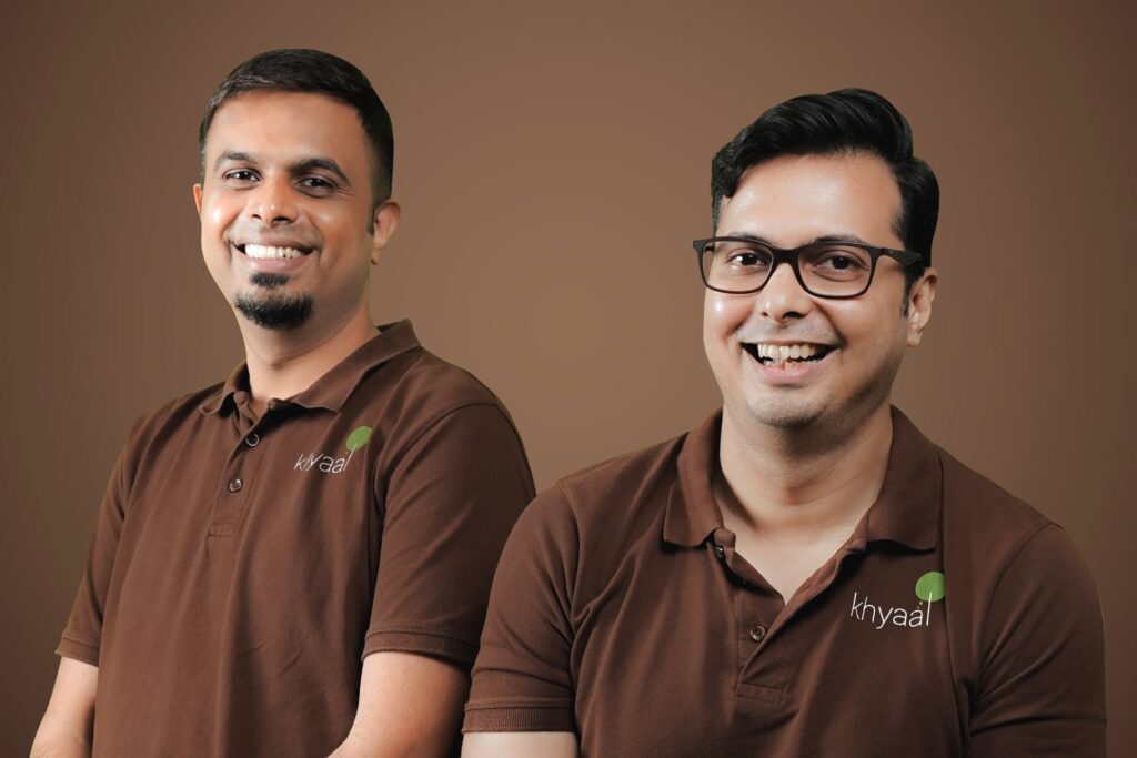 Photo of Pritish Nelleri (left), co-founder and COO of Khyaal, and Hemanshu Jain, founder and CEO of Khyaal.