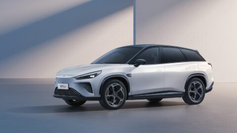 Promotional image of the Neta L electric vehicle, produced by Hozon Auto. Image courtesy of Hozon Auto.