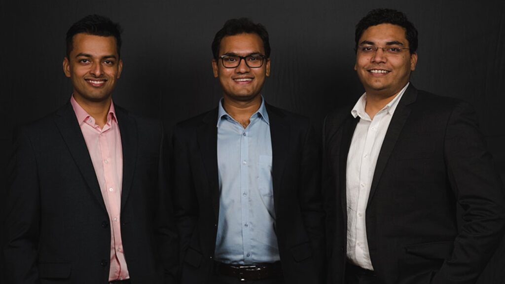 Photo of LetsTransport’s co-founders. From left to right: Sudarshan Ravi (CPO), Pushkar Singh (CEO), and Ankit Parasher.
