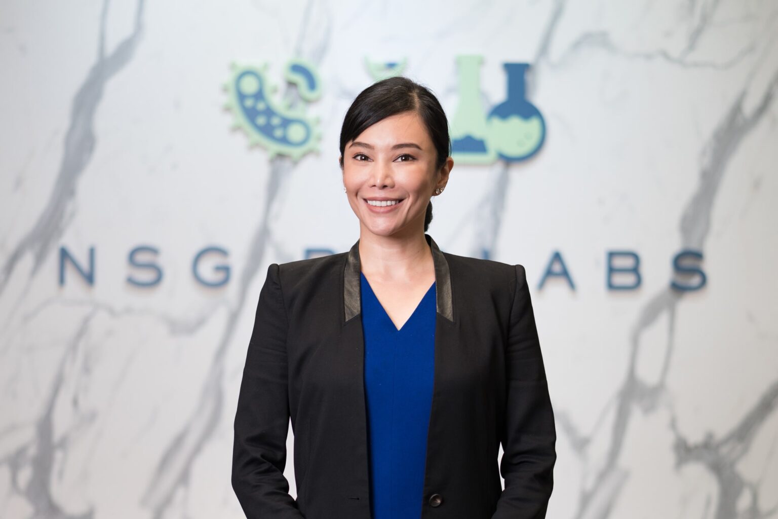 Photo of Daphne Teo, founder and CEO of NSG BioLabs. Photo courtesy of NSG BioLabs.
