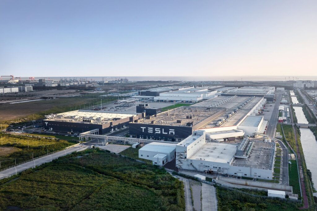 Photo of Tesla’s Gigafactory facility in Shanghai, China.