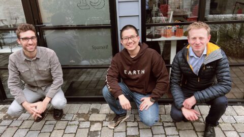 From left to right: Benjamin Droguet, founder and CEO of Sparxell, Tien Nguyen, founding partner of Earth Venture Capital, and Simon Kew, COO of Sparxell. Photo courtesy of Earth Venture Capital.