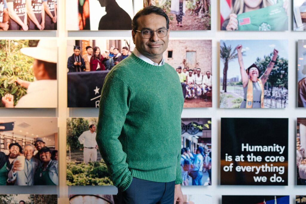 Photo of Laxman Narasimhan, CEO of Starbucks.