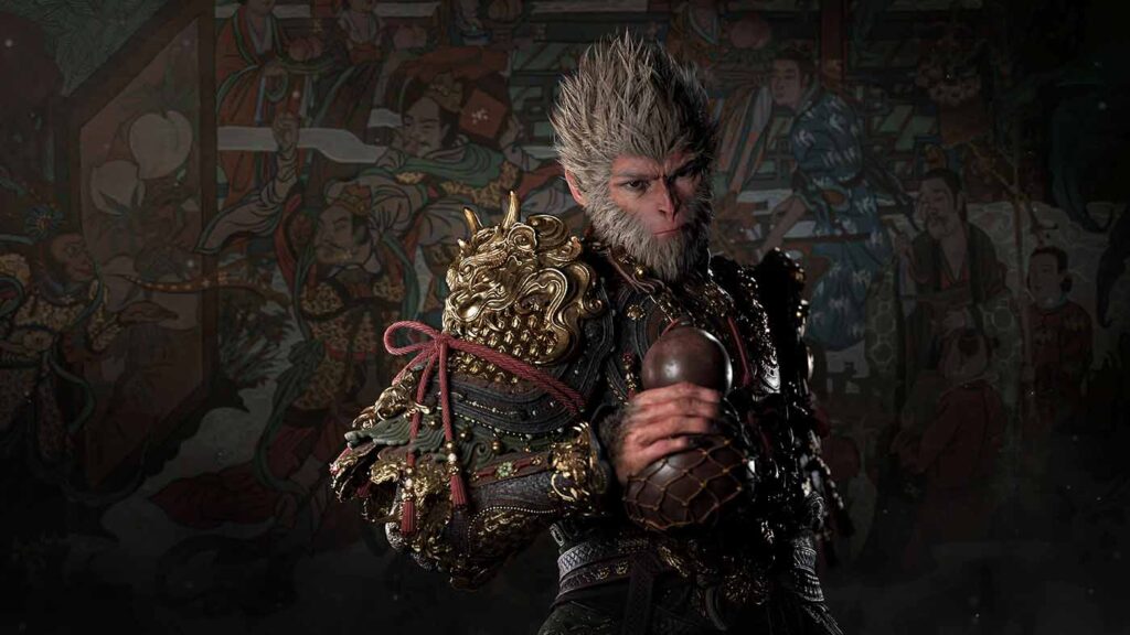 An image of the "Destined One," the main character of Black Myth: Wukong.