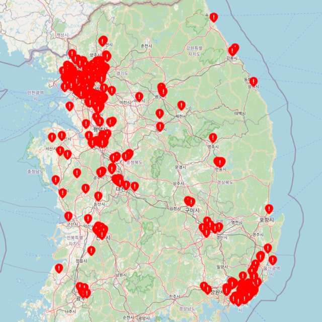 網路行銷 Deepfakemap平台介面截圖。