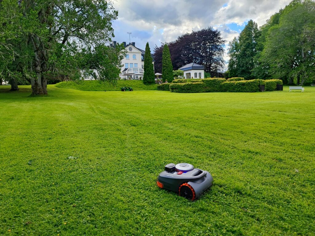 Photo of a Navimow lawn mower.