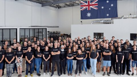 Photo of Fleet Space Technologies' team. Photo source: Fleet Space Technologies.