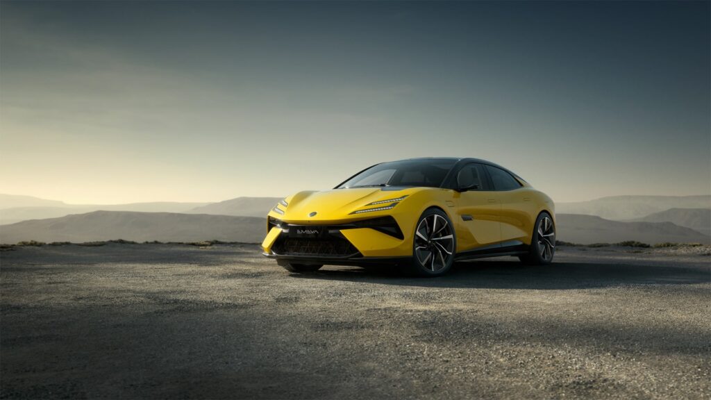 Photo of the Emeya, an all-electric sedan by Lotus Cars.