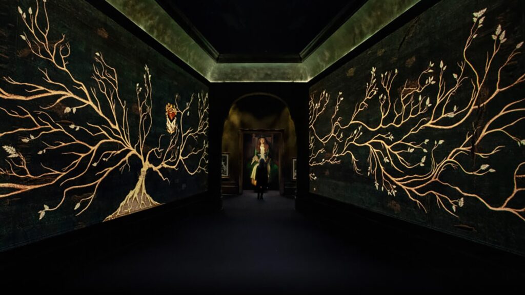 Photo of an exhibit depicting Grimmauld Place from the Harry Potter series, showcased as part of an interactive art experience at Singapore’s Resorts World Sentosa.