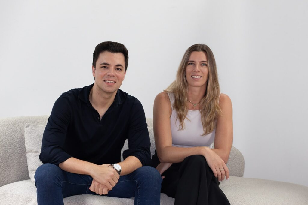 Photo of Christian Schneider (left) and Clare Leighton, co-founders of fileAI.