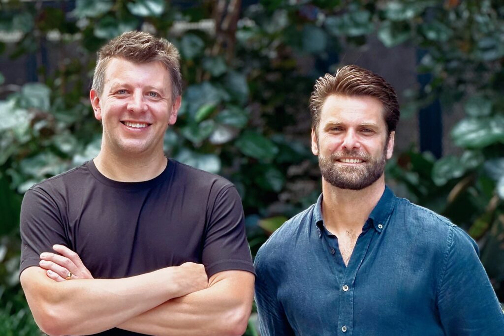 Photo of Brian Swift (left) and Max Bausher, co-founders of Twine.