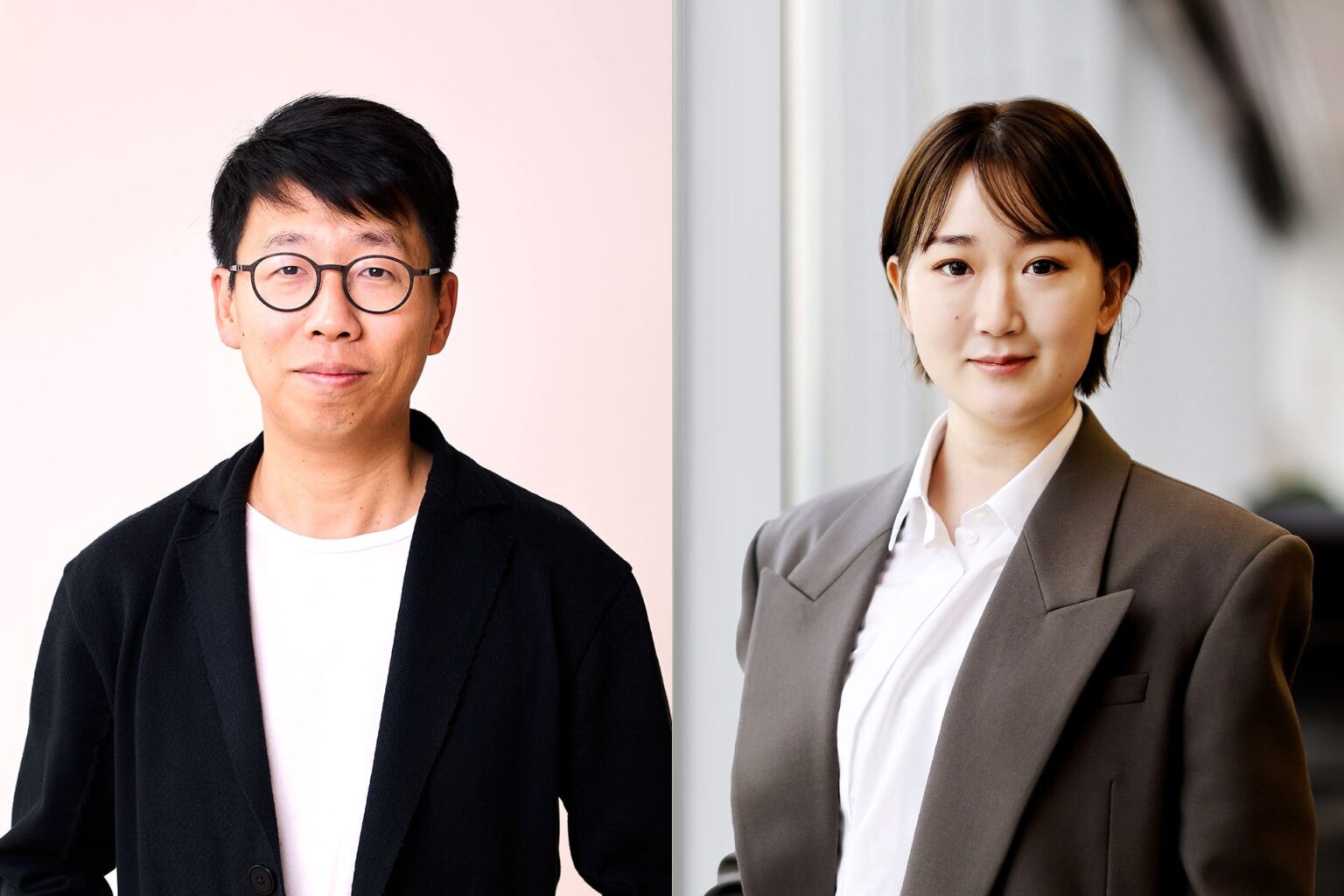 Jack Zhang (left), CEO of Airwallex, and Lucy Liu, president of Airwallex. Image from KrASIA’s archive.