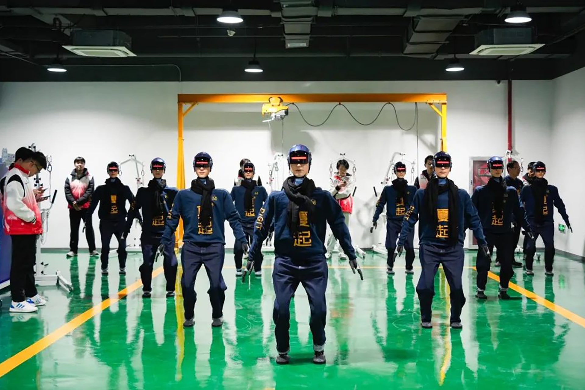 Photo shows multiple units of the Xiaqi general-purpose robot.
