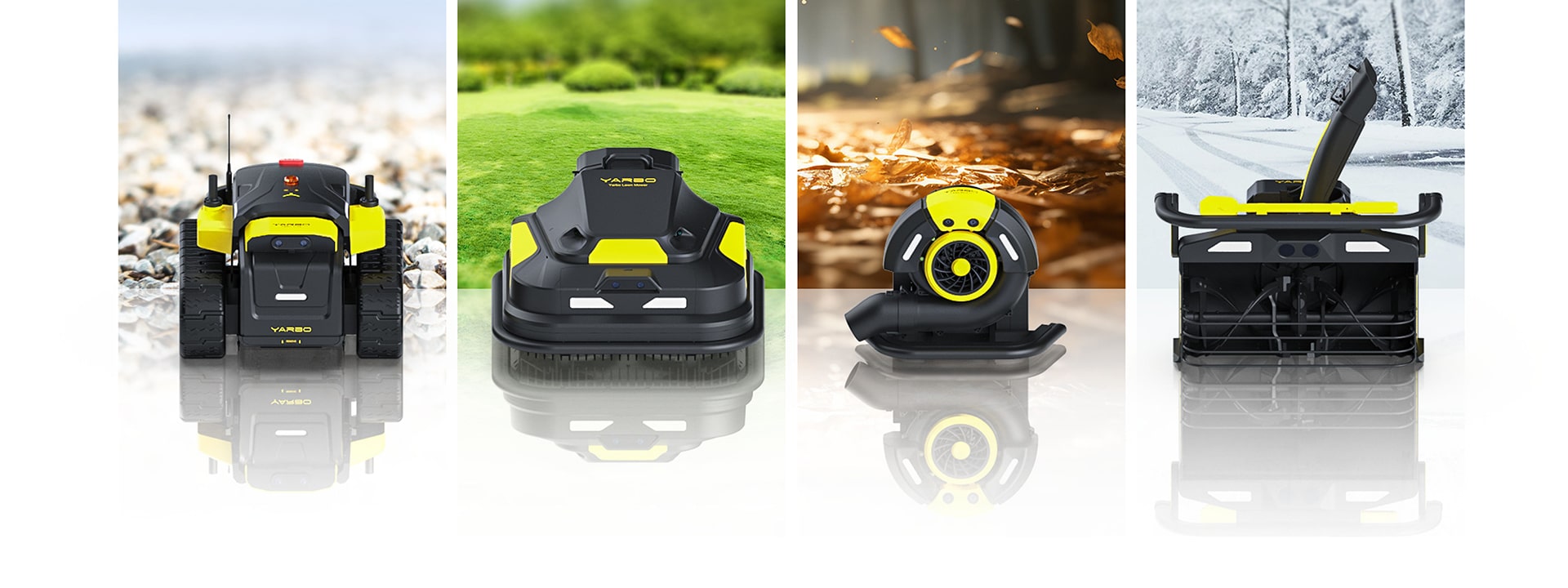Image showcases Yarbo’s robotics lineup.