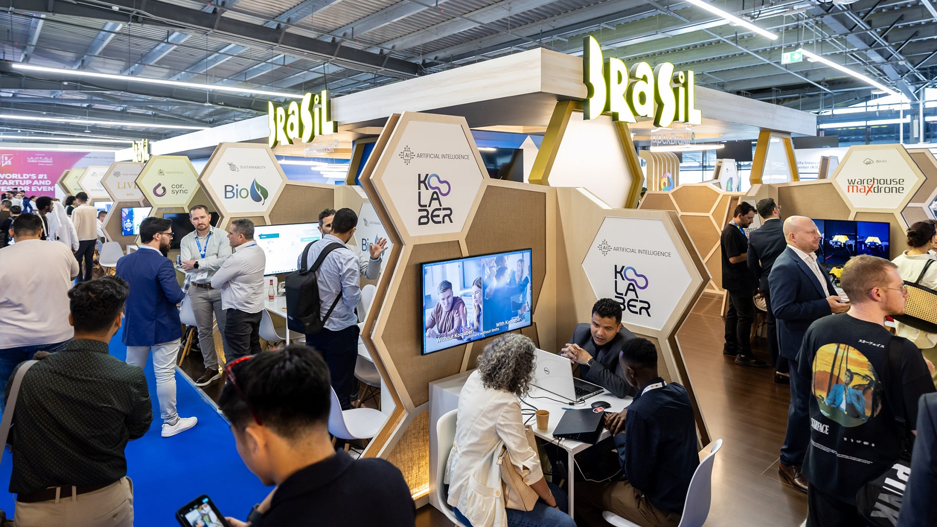 Photo of the Brazil pavilion at Expand North Star 2025.