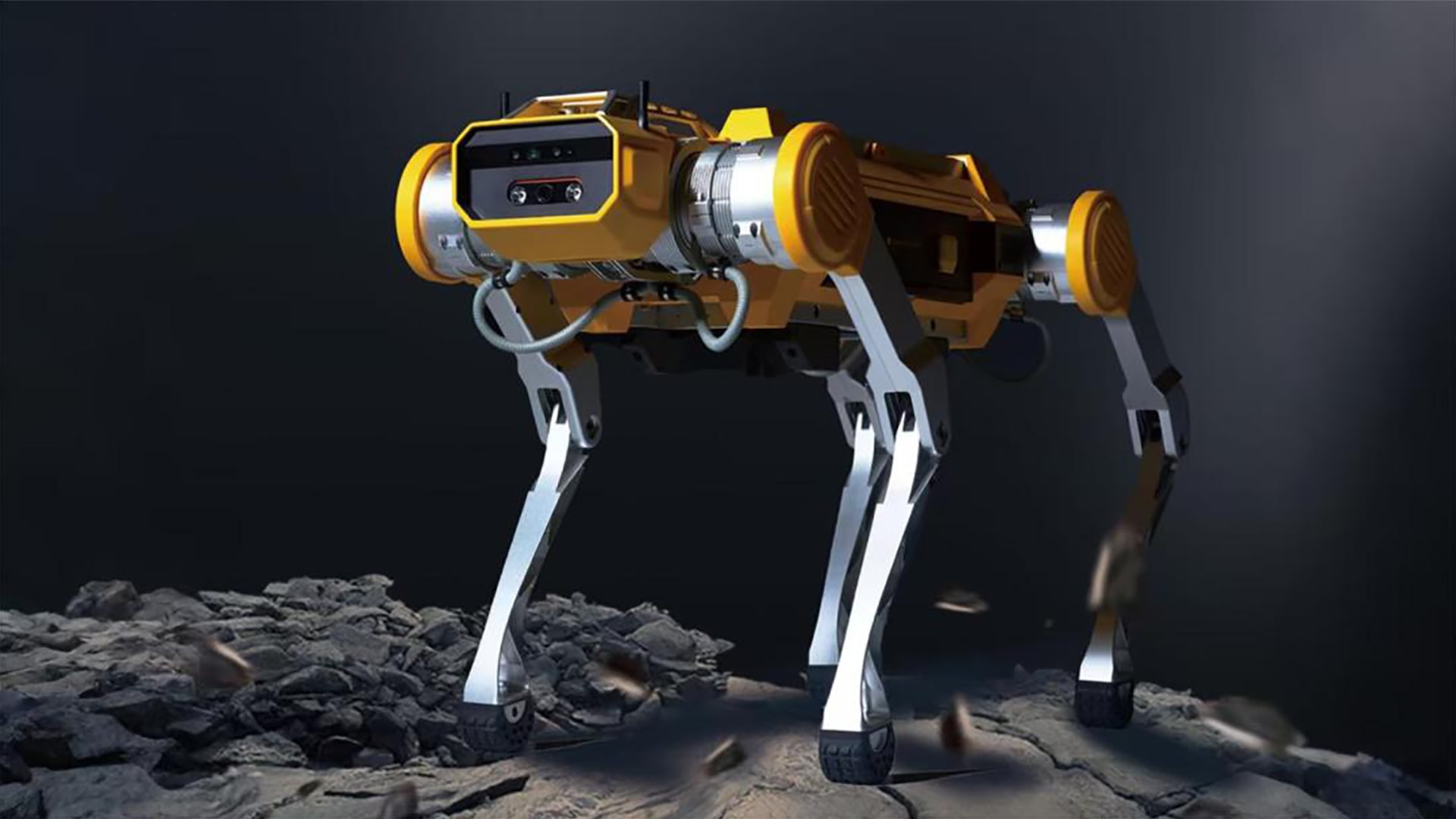 Image of the Apollo quadruped robot.
