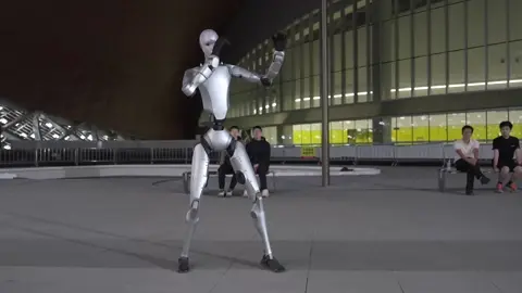A snippet of the H2 humanoid robot’s launch video, showcasing its durability and dexterity through a series of combat-style movements.