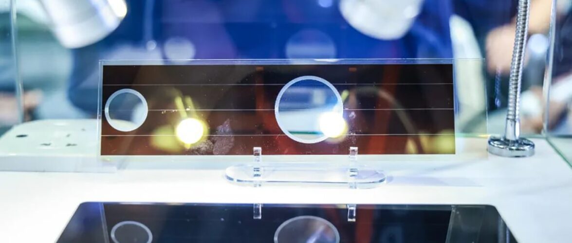 Photo of perovskite solar cells developed by Yanhe Solar. Photo source: Yanhe Solar.