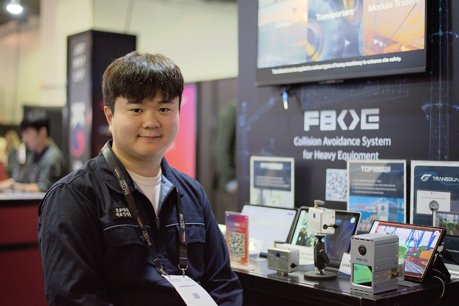 Photo of Sungmoon An, CEO of FBOE, during an interview on October 29 at SWITCH 2025.