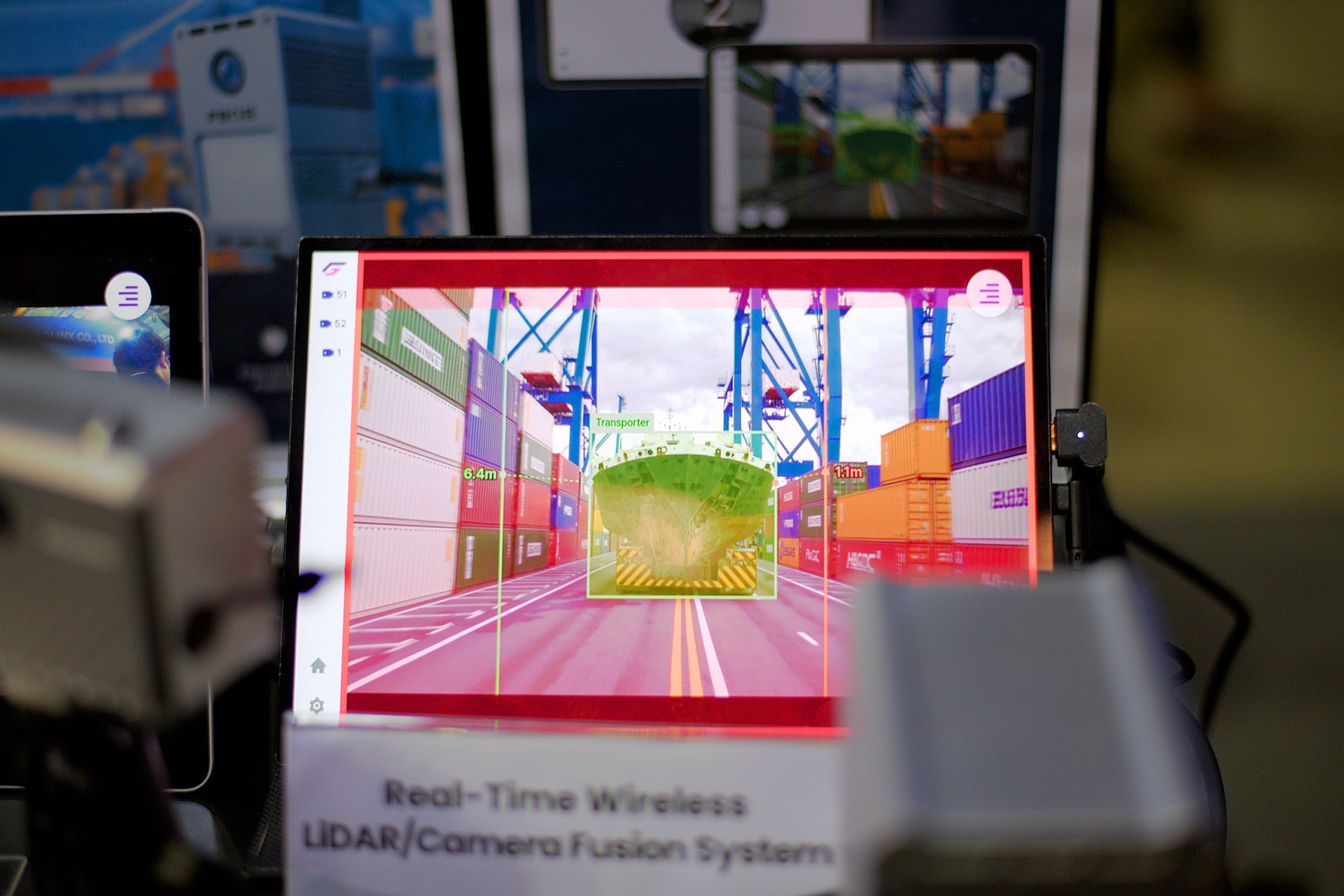 A snapshot of a TransGuard demo showcased at FBOE’s booth during SWITCH 2025.