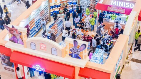 A Miniso pop-up in India featuring the company’s latest products themed after Disney’s Zootopia 2. Photo courtesy of Miniso.
