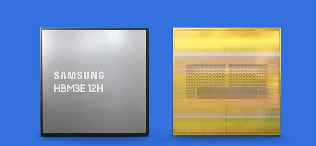 Image of Samsung's HBM3E chip. Image courtesy of Samsung.