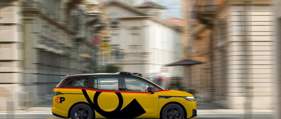 The RT6 vehicle from Baidu’s Apollo Go, used for autonomous vehicle testing in Switzerland as part of a collaboration with a Swiss Post subsidiary. Photo courtesy of Baidu.
