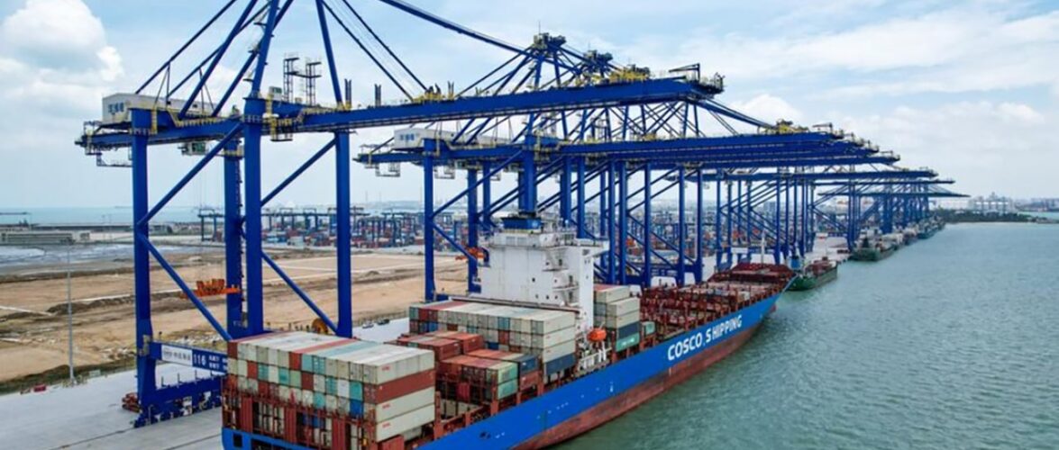 The Yangpu International Container Port, located in the Yangpu Economic Development Zone in Danzhou, Hainan. Photo source: Xinhua.