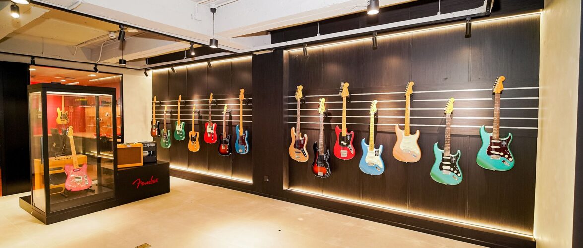Fender’s first location in Shanghai. Photo source: Fender.