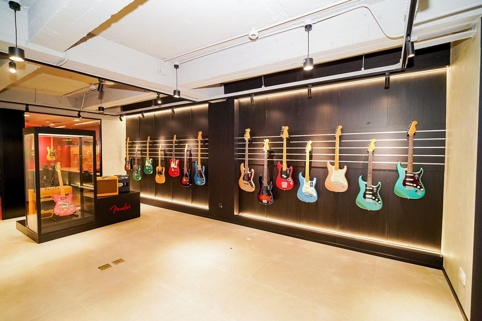 Fender’s first location in Shanghai. Photo source: Fender.