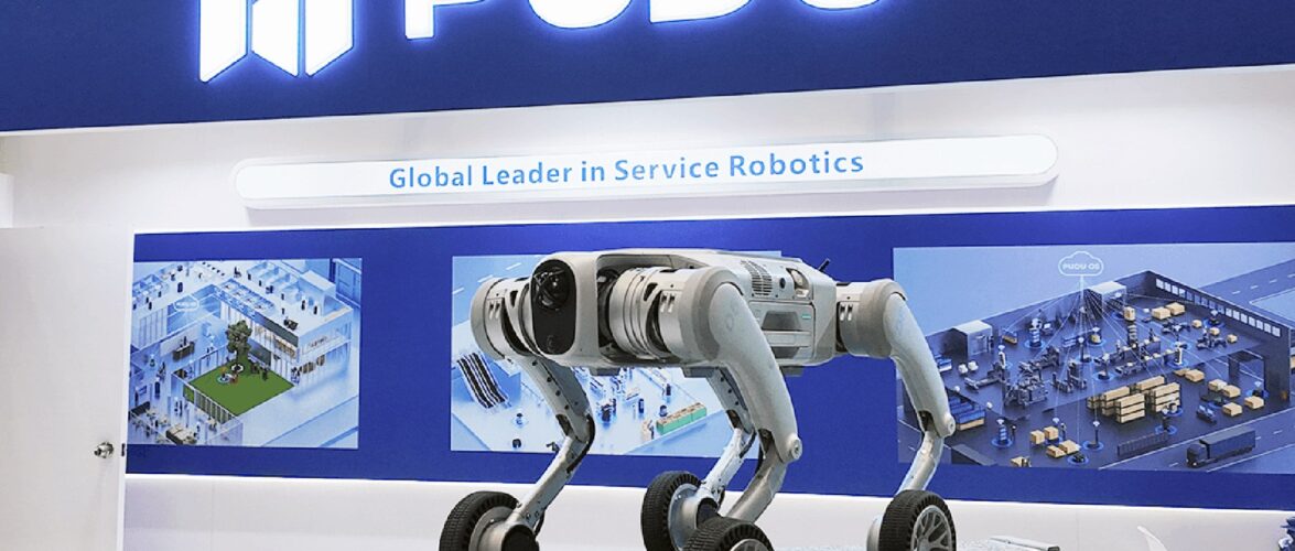The new four-legged D5 robot developed by Pudu Robotics. Photo courtesy of the company.