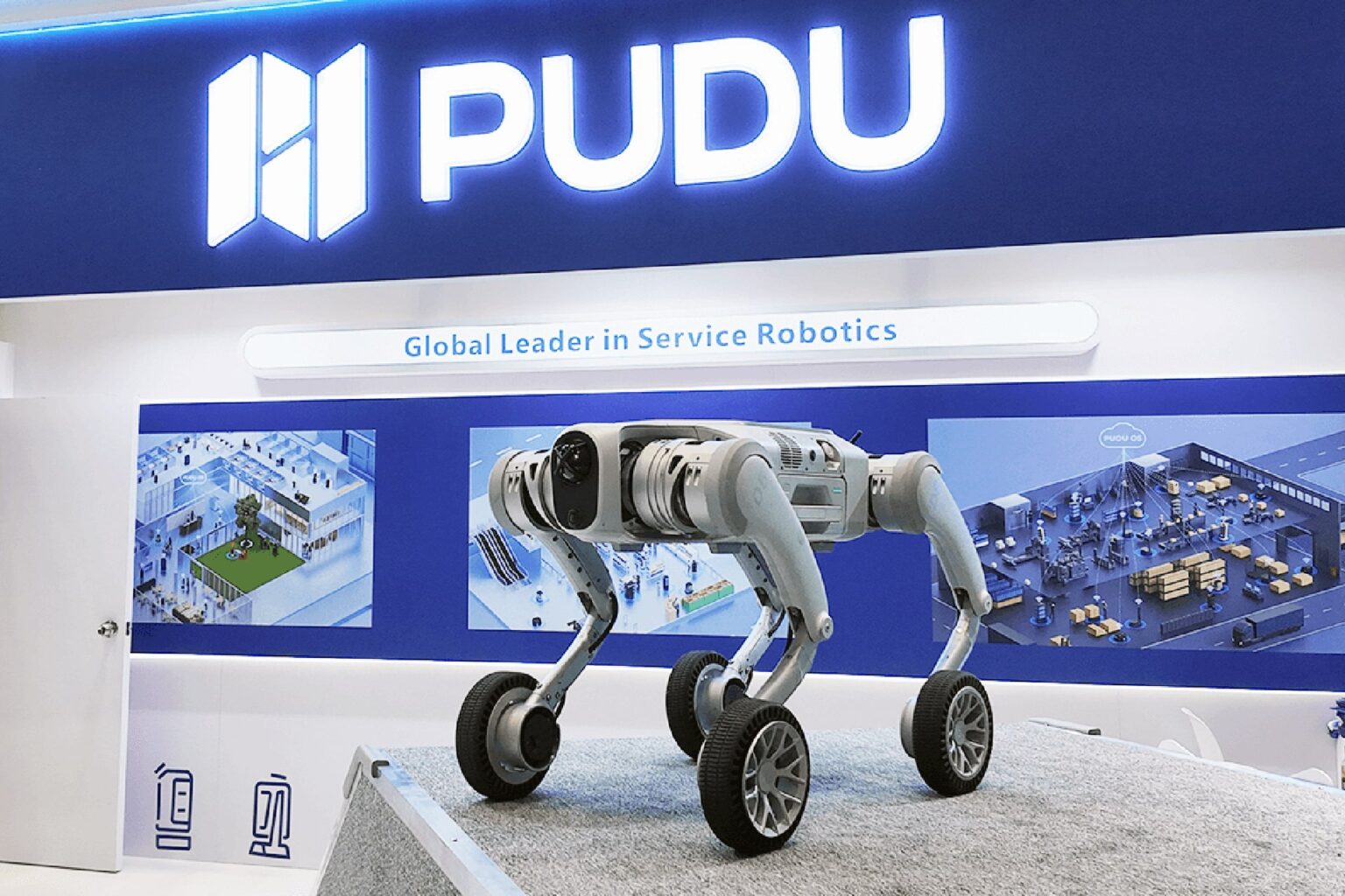 The new four-legged D5 robot developed by Pudu Robotics. Photo courtesy of the company.