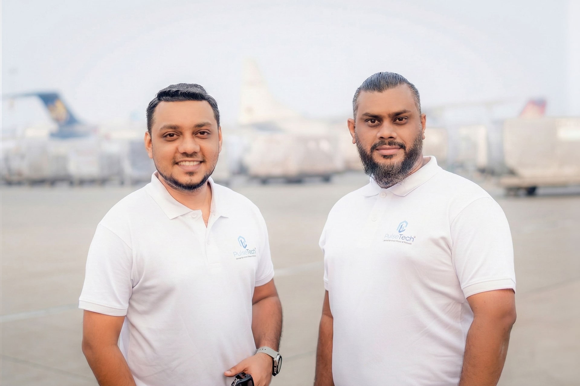 Photo of Kazi Ashikur Rasul, CEO of PulseTech, and Arefeen Raafi Ahmed, managing director of PulseTech.