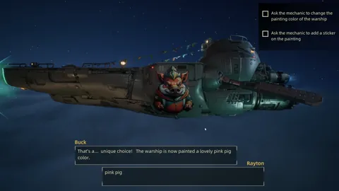 Graphic illustrating how Zoopunk uses generative AI for in-game applications, including the design of custom spaceship paint jobs.