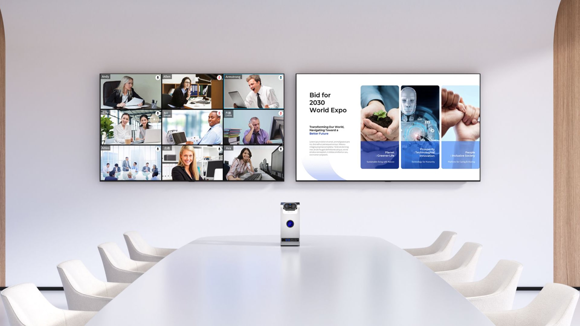 Concept design for CZUR’s meeting robot.