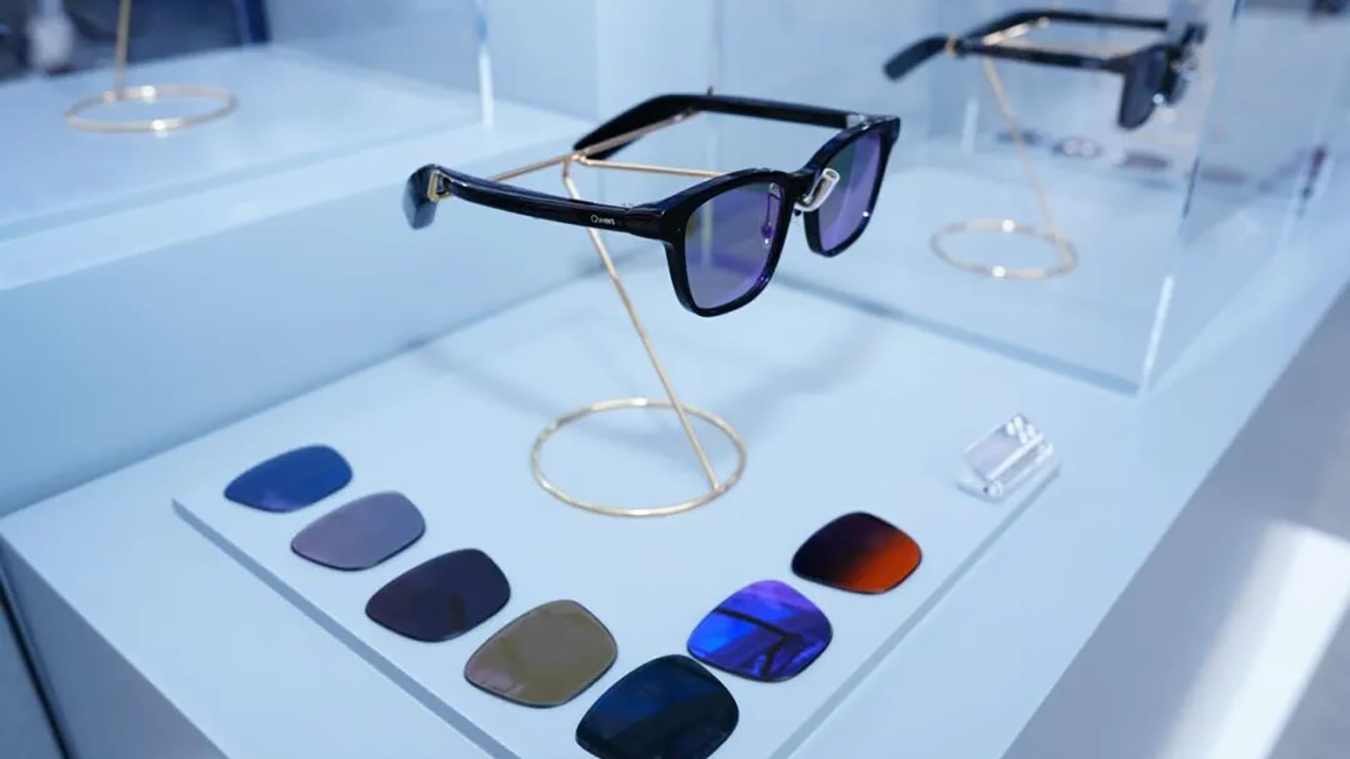 Qwen’s AI glasses, on display at MWC 2026.
