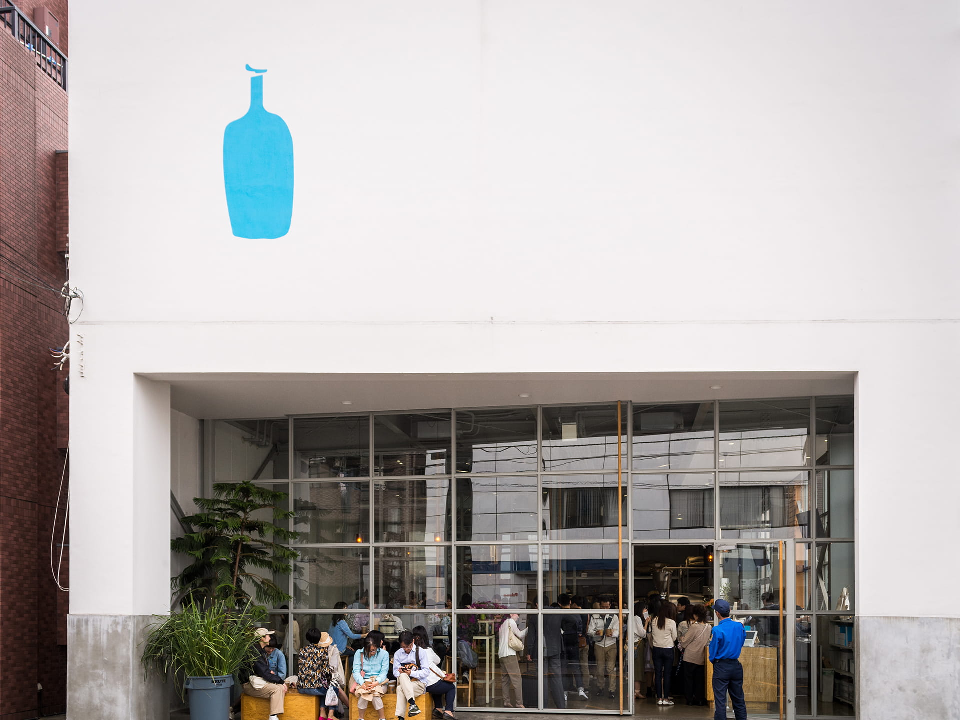 Photo shows a Blue Bottle Coffee location in Tokyo, Japan.