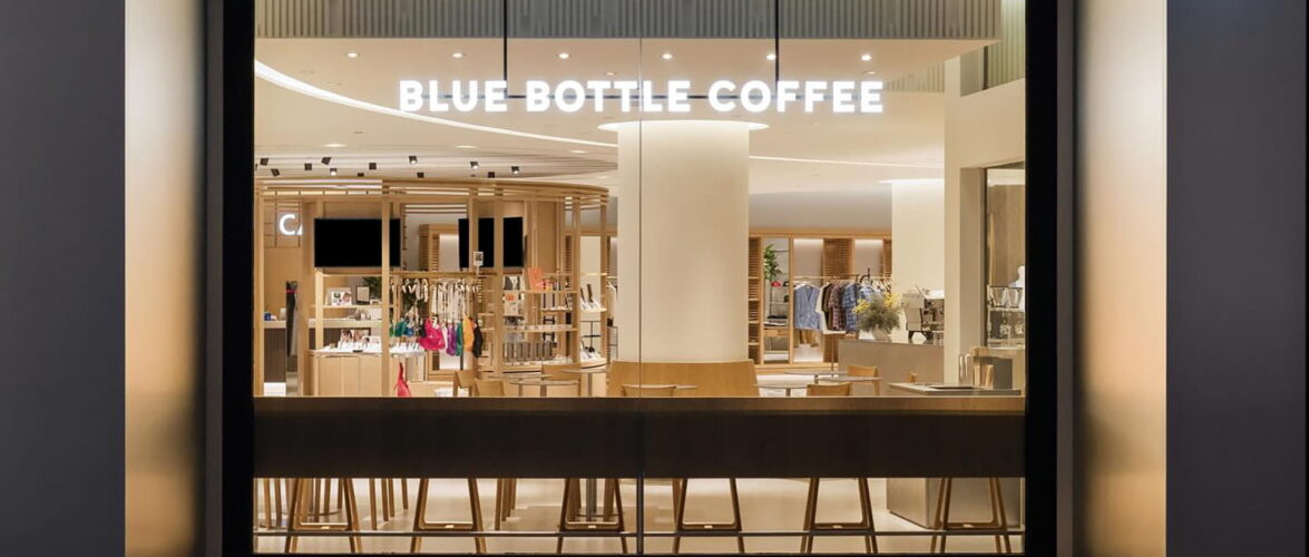 Blue Bottle Coffee's first outlet in Singapore, located in Raffles City Shopping Mall. Photo source: Blue Bottle Coffee via Facebook.