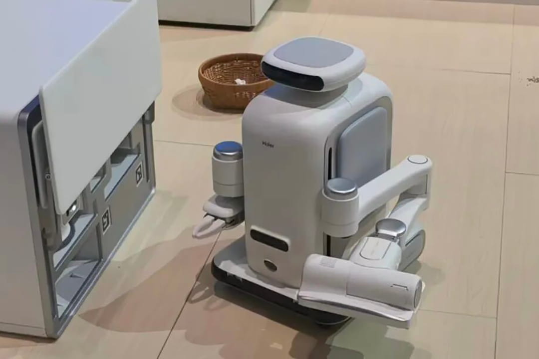 Photo of Haier’s new cleaning robot.
