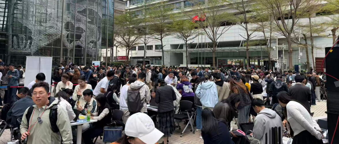 Tencent’s OpenClaw installation event on March 6 (pictured) drew a large crowd, underscoring strong interest in the technology. Photo source: Tencent via X.