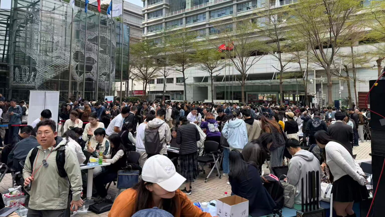 Tencent’s OpenClaw installation event on March 6 (pictured) drew a large crowd, underscoring strong interest in the technology. Photo source: Tencent via X.