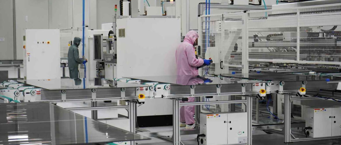 An UtmoLight perovskite solar cell production facility in Jiangsu, China. Photo source: UtmoLight.