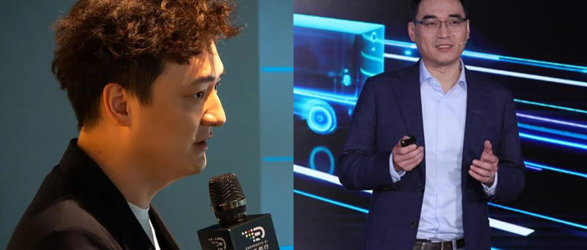 Maxwell Zhou (left), CEO of DeepRoute.ai, and Yu Qian, CEO of QCraft. Photo source: DeepRoute.ai, QCraft.